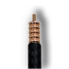 1/2" Flexible Coaxial Cable Plenum, Black | 123-1P-50-BK| 123e.com