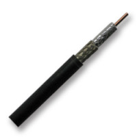 Braided Low Loss 1/4" Black PE Jacket Cable|SA240| 123e.com