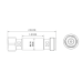 4.3/10 Female to 4.3/10 Male Attenuator, 6dB 5 Watt | 123-H6dB5W | 123e.com