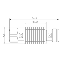 4.3/10 Female to 4.3/10 Male Attenuator, 3dB 10 Watt | 123-H3dB10W | 123e.com 4.3/10 Female to 4.3/10 Male Attenuator, 3dB 10 Watt | 123-H3dB10W | 123e.com