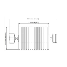 4.3-10 Male to 4.3-10 Female 20dB 50 Watts Attenuator | 123-H20dB50W | 123e.com 4.3-10 Male to 4.3-10 Female 20dB 50 Watts Attenuator | 123-H20dB50W | 123e.com