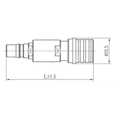 QMA Female to QMA Male Attenuator, 6dB 2 Watt | 123-QMA6dB2W | 123e.com