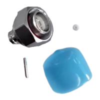 4.3-10 Male solder center body connector for 1/4" Super Flexible Cable | 123-14SFHMS | 123e.com 