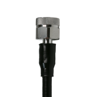 N Male solder center body connector for 1/4" Super Flexible Cable | 123-14SFNMS | 123e.com 