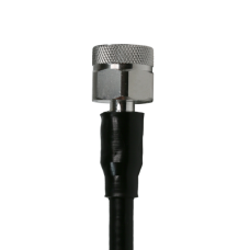 N Male solder center body connector for 1/4" Super Flexible Cable | 123-14SFNMS | 123e.com 