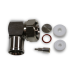 4.3/10 Male Right Angle Solder Type Connector for 1/2" Flexible Cable| 123-1HMRS | 123e.com 
