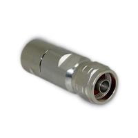 N Male solder center solder body connector for 1/2" Standard Flexible Cable | 123-1NMS | 123e.com 