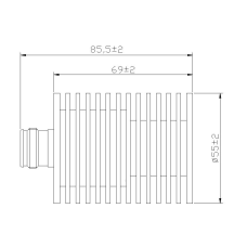 4.3-10 Female 40 Watt RF Load Terminator | 123-HFT40 | 123e.com 4.3-10 Female 40 Watt RF Load Terminator | 123-HFT40 | 123e.com