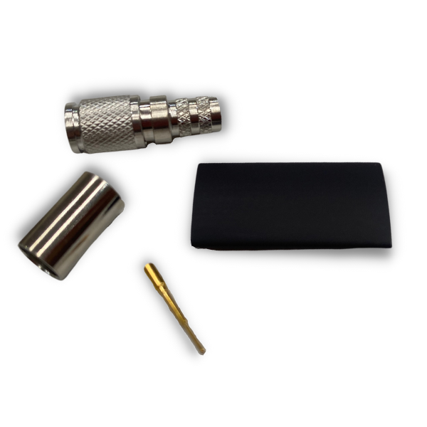 Low-Loss 240 - 1.0/2.3 Male - Straight - Solder Center Crimp Outer connector