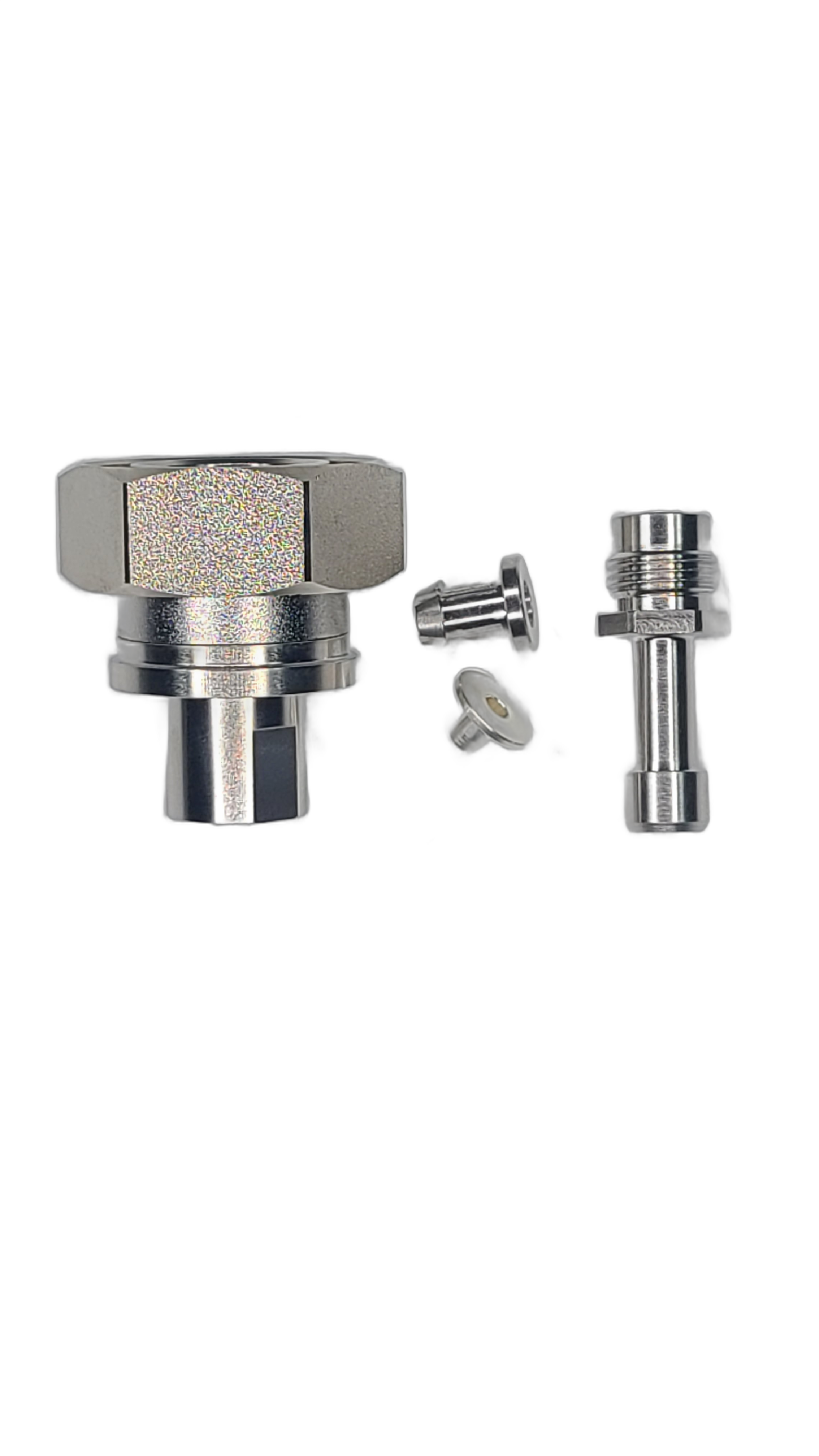 RG-142 - 7/16 DIN Male - Straight - Clamp Field Termination connector
