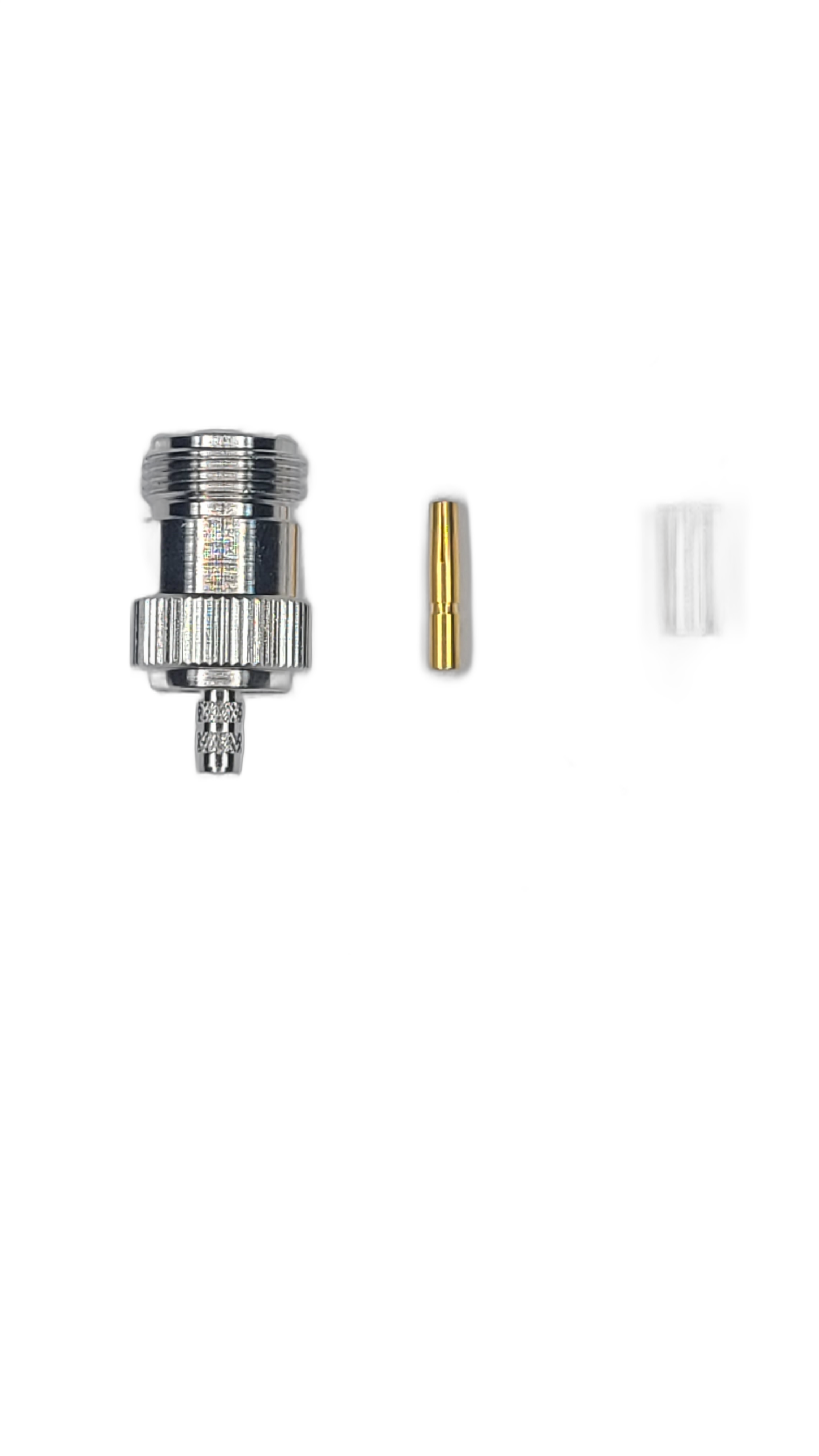 RG-142 - N-Type Female - Straight - Solder Center Crimp Outer connector