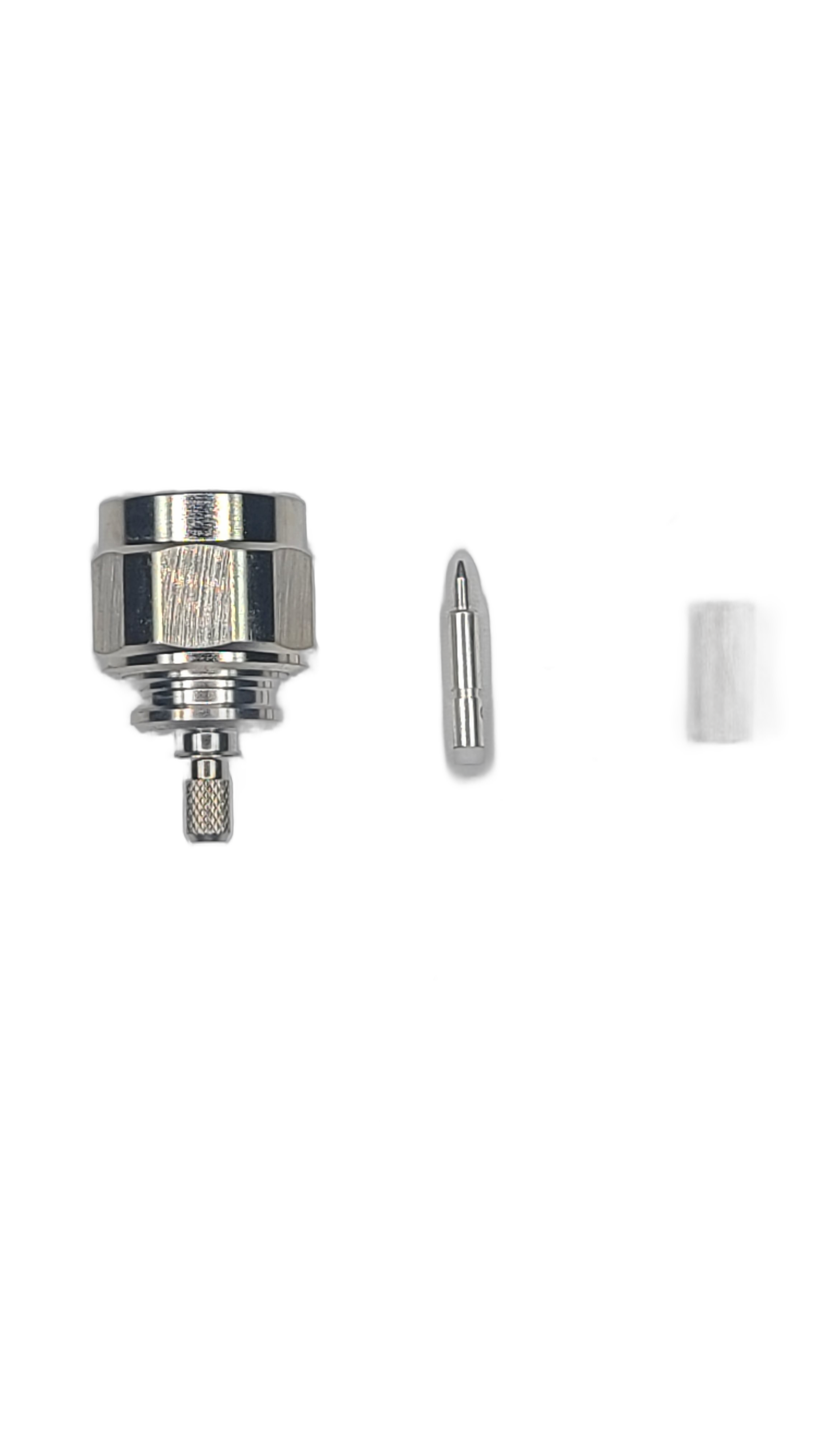 RG-142 - N-Type Male - Straight - Solder Center Crimp Outer connector