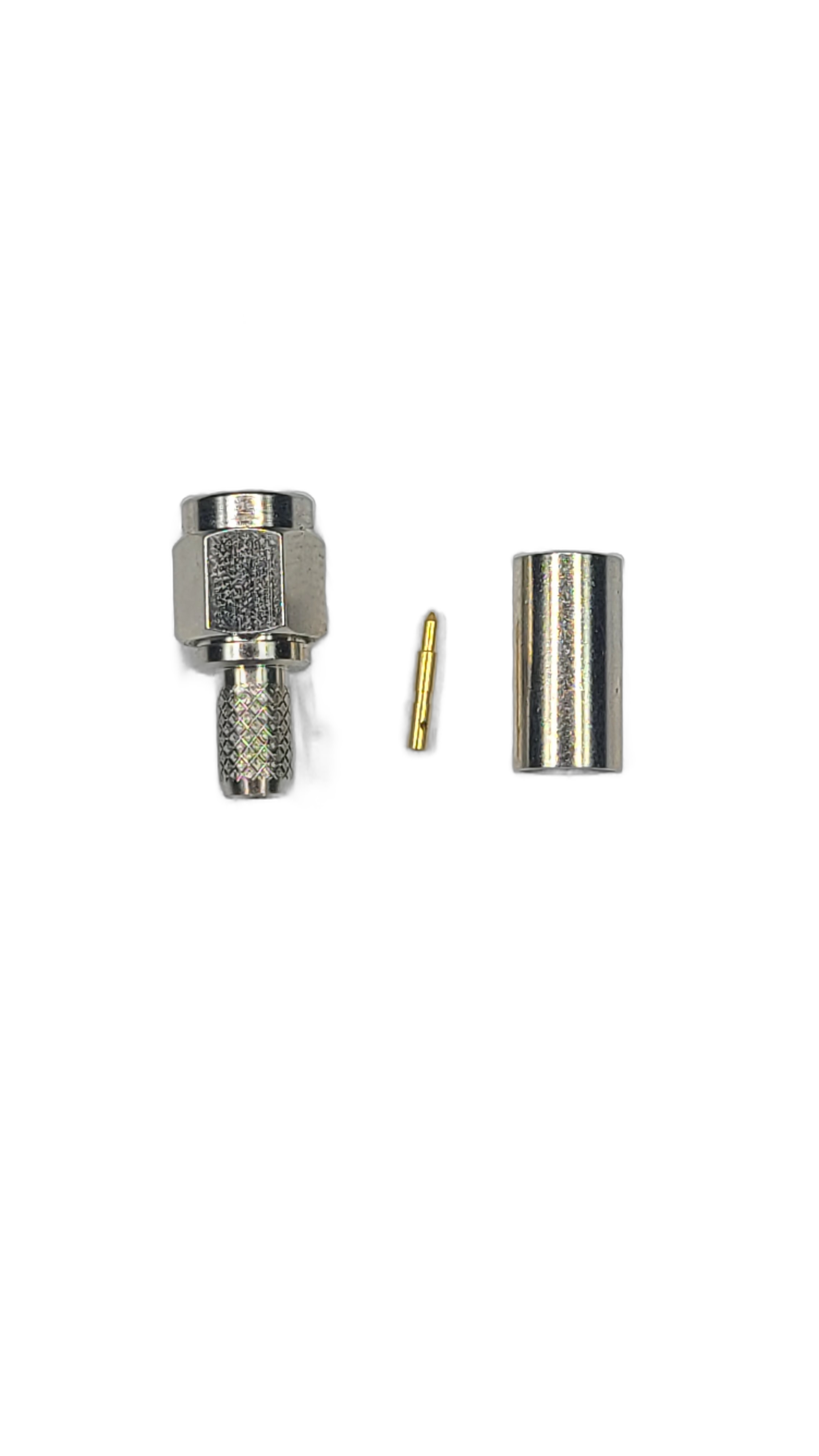 RG-142 - SMA Male - Straight - Solder Center Crimp Outer connector