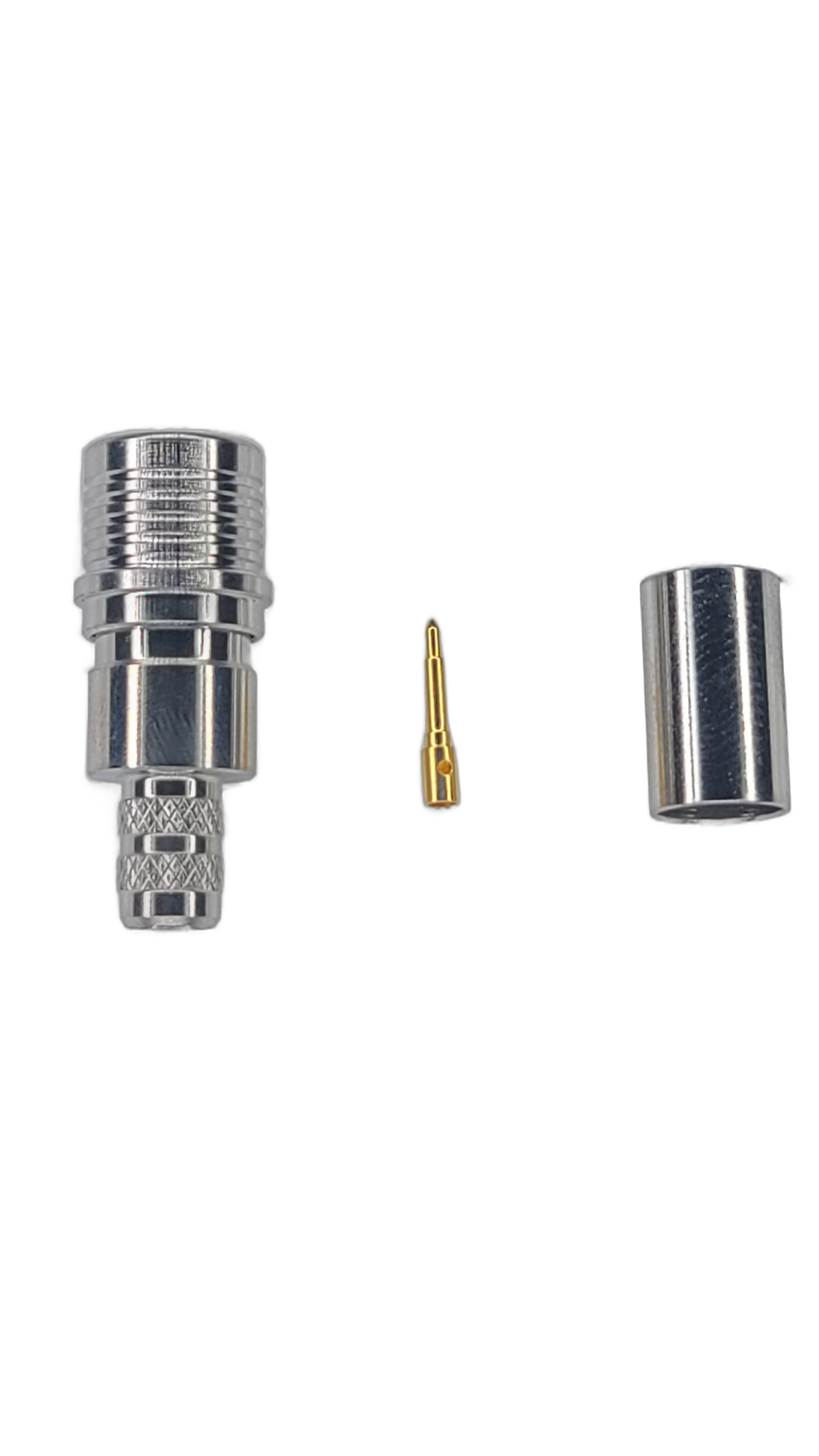 Low-Loss 240 - QMA Male - Straight - Clamp Field Termination connector