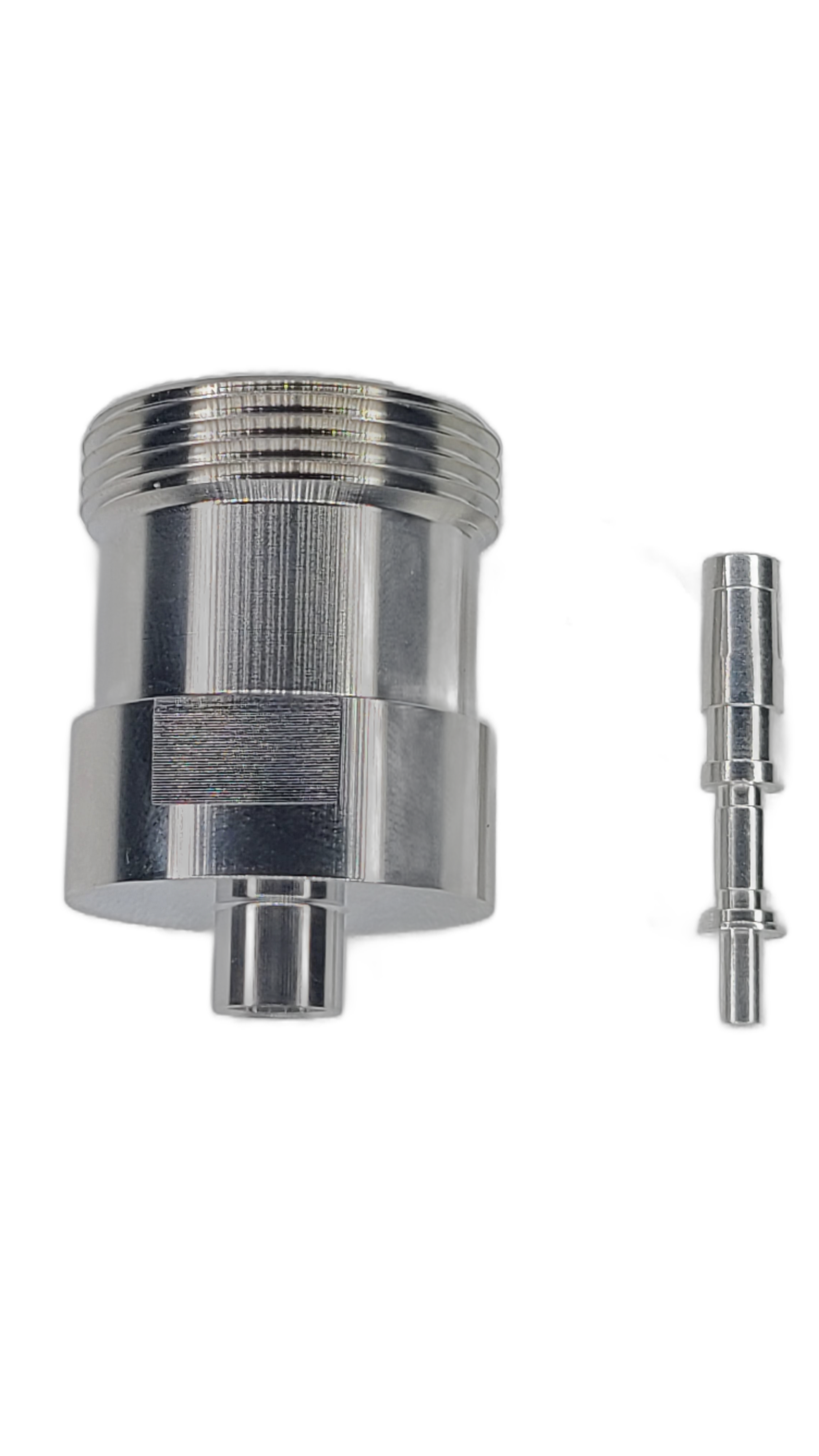 1/4" Super Flexible - 7/16 DIN Female - Straight - Solder Center Crimp Outer connector