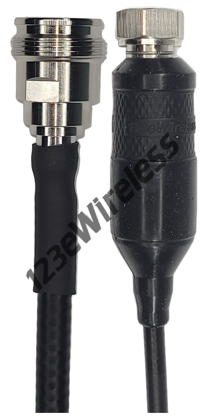 1/4" Super Flexible, 8 ft, 4.3-10 Female Straight to 4.3-10 Male Straight with EasyBoot