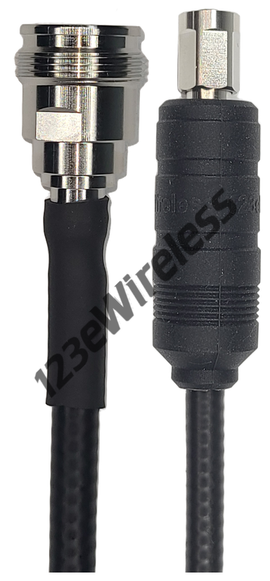 1/4" Super Flexible, 15 ft, 4.3-10 Female Straight to NEX10 Male Straight with EasyBoot
