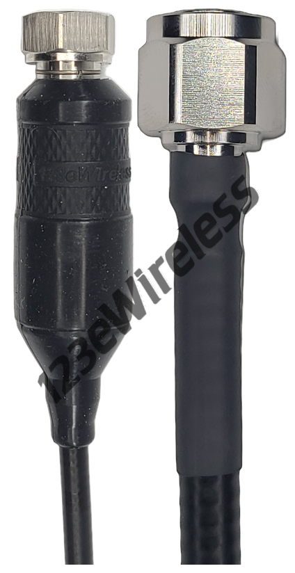 1/4" Super Flexible, 15 ft, 4.3-10 Male Straight with EasyBoot to 2.2-5 Male Straight