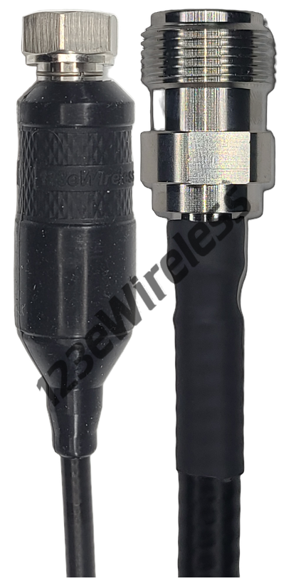 1/4" Super Flexible, 15 ft, 4.3-10 Male Straight with EasyBoot to N-Type Female Straight