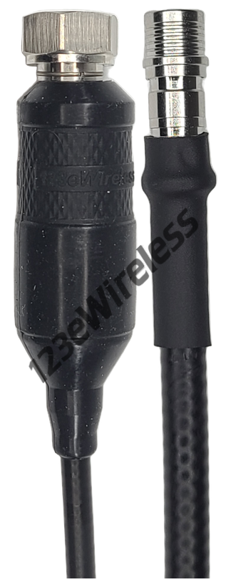 1/4" Super Flexible, 5 ft, 4.3-10 Male Straight with EasyBoot to QMA Male Straight