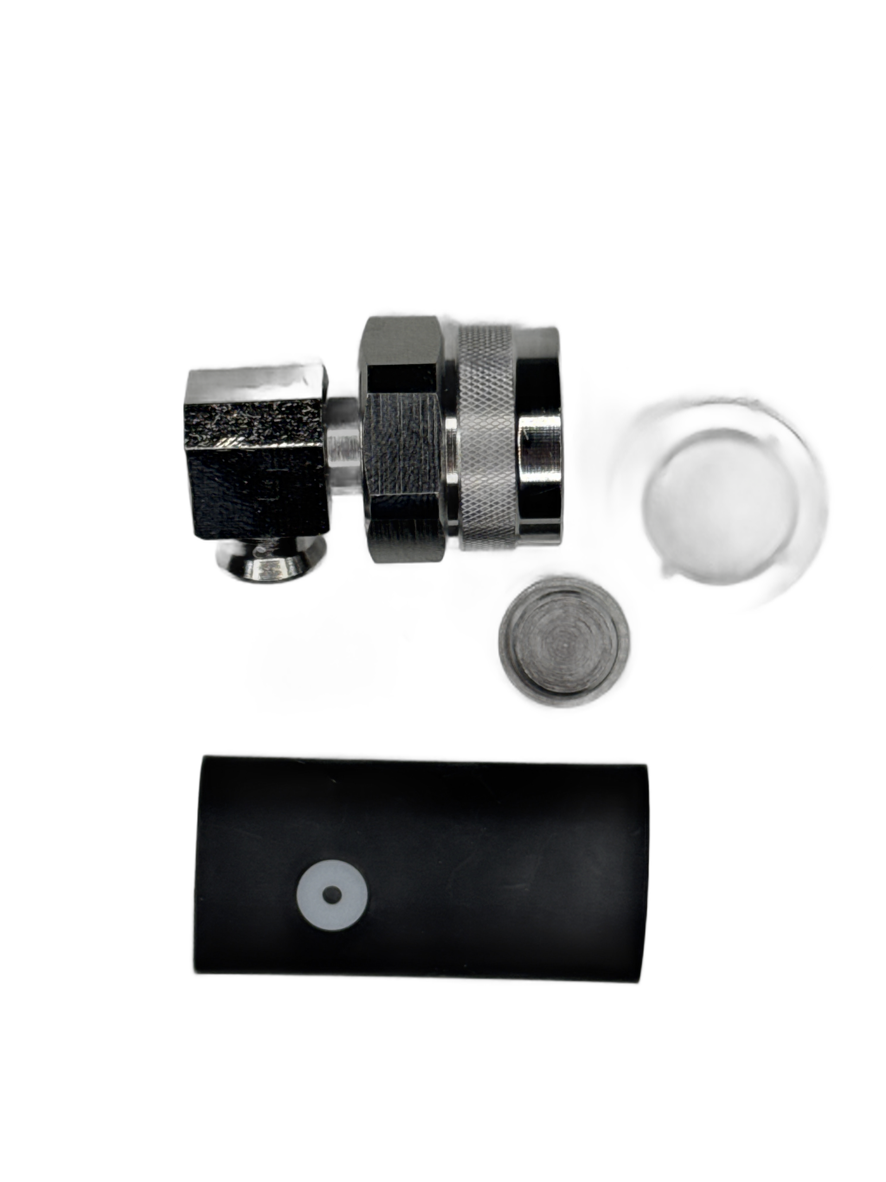 1/4" Super Flexible - 4.3-10 Male - Right Angle - Solder Center Crimp Outer connector