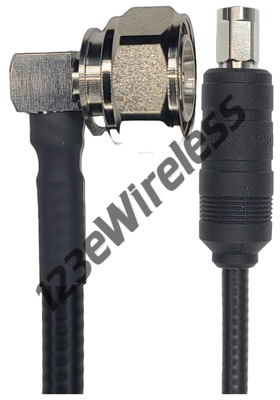 1/4" Super Flexible, 15 ft, 4.3-10 Male Right Angle to NEX10 Male Straight with EasyBoot