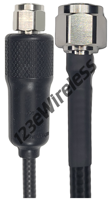 1/4" Super Flexible, 8 ft, 2.2-5 Male Straight with EasyBoot to 2.2-5 Male Straight