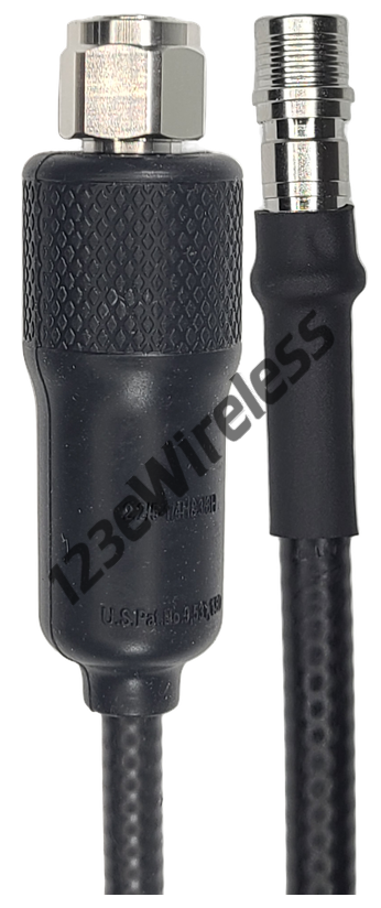1/4" Super Flexible, 20 ft, 2.2-5 Male Straight with EasyBoot to QMA Male Straight