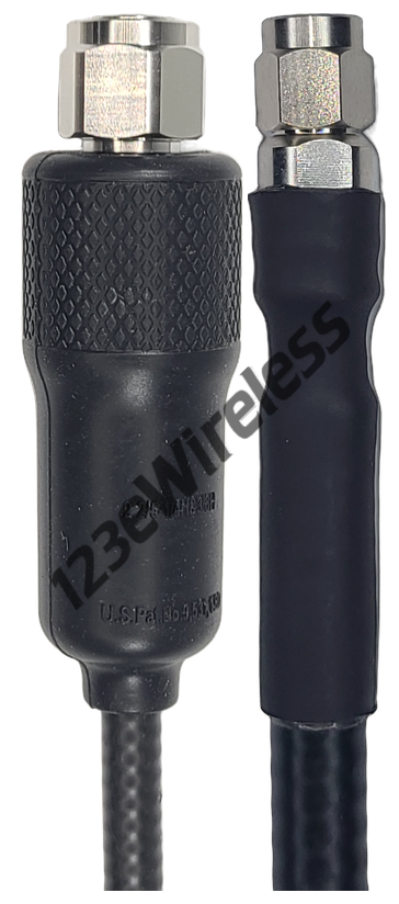 1/4" Super Flexible, 3 ft, 2.2-5 Male Straight with EasyBoot to SMA Male Straight