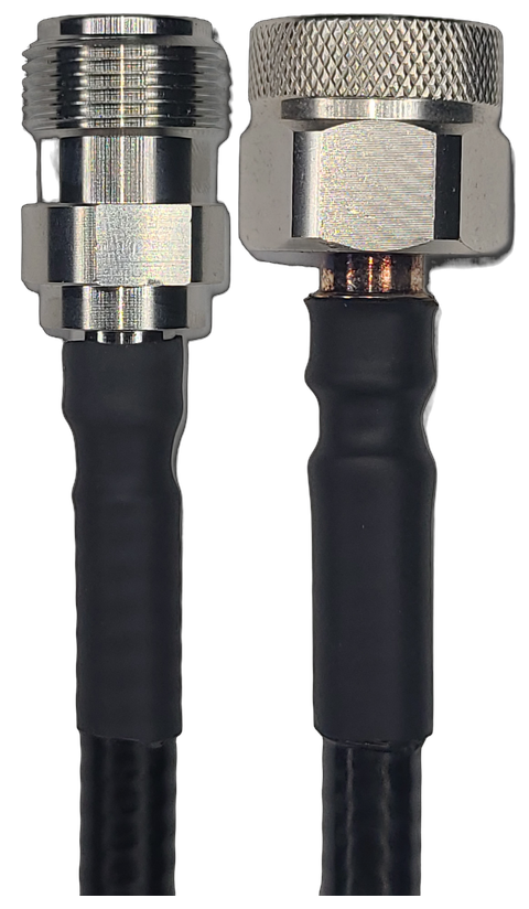 1/4" Super Flexible, 15 ft, N-Type Female Straight to N-Type Male Straight