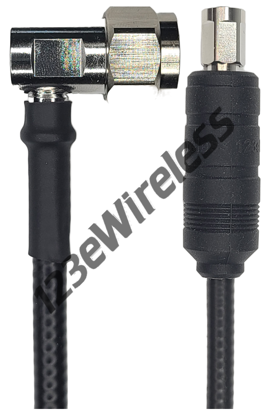 1/4" Super Flexible, 10 ft, N-Type Male Right Angle to NEX10 Male Straight with EasyBoot