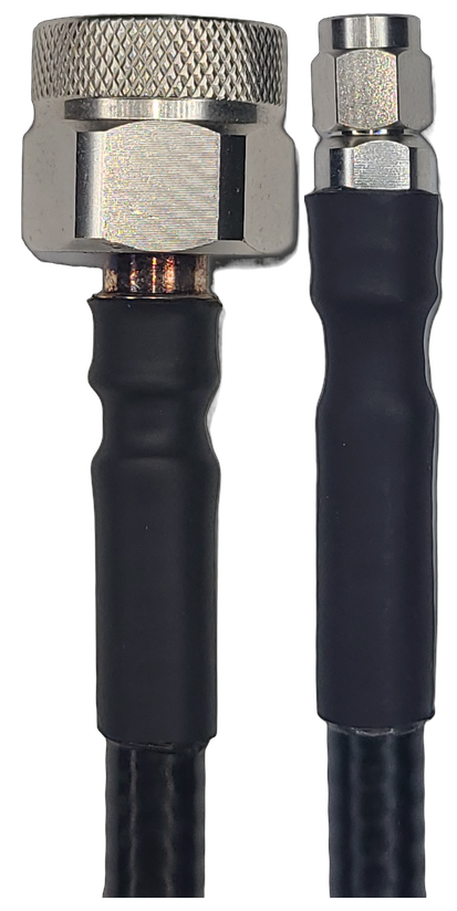 1/4" Super Flexible, 15 ft, N-Type Male Straight to SMA Male Straight