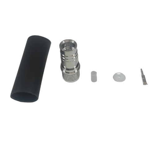 1/4" Super Flexible - QMA Male - Straight - Solder Center Crimp Outer connector
