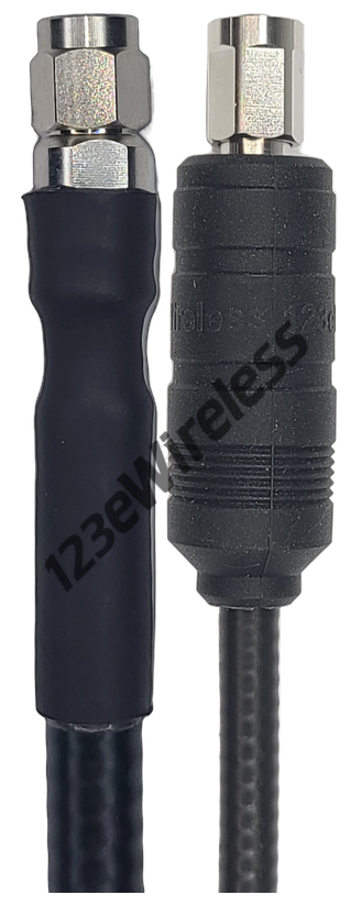 1/4" Super Flexible, 15 ft, SMA Male Straight to NEX10 Male Straight with EasyBoot