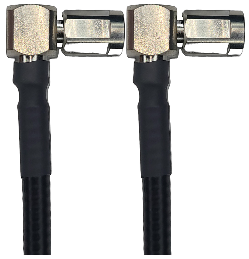 1/4" Super Flexible, 3 ft, NEX10 Male Right Angle to NEX10 Male Right Angle