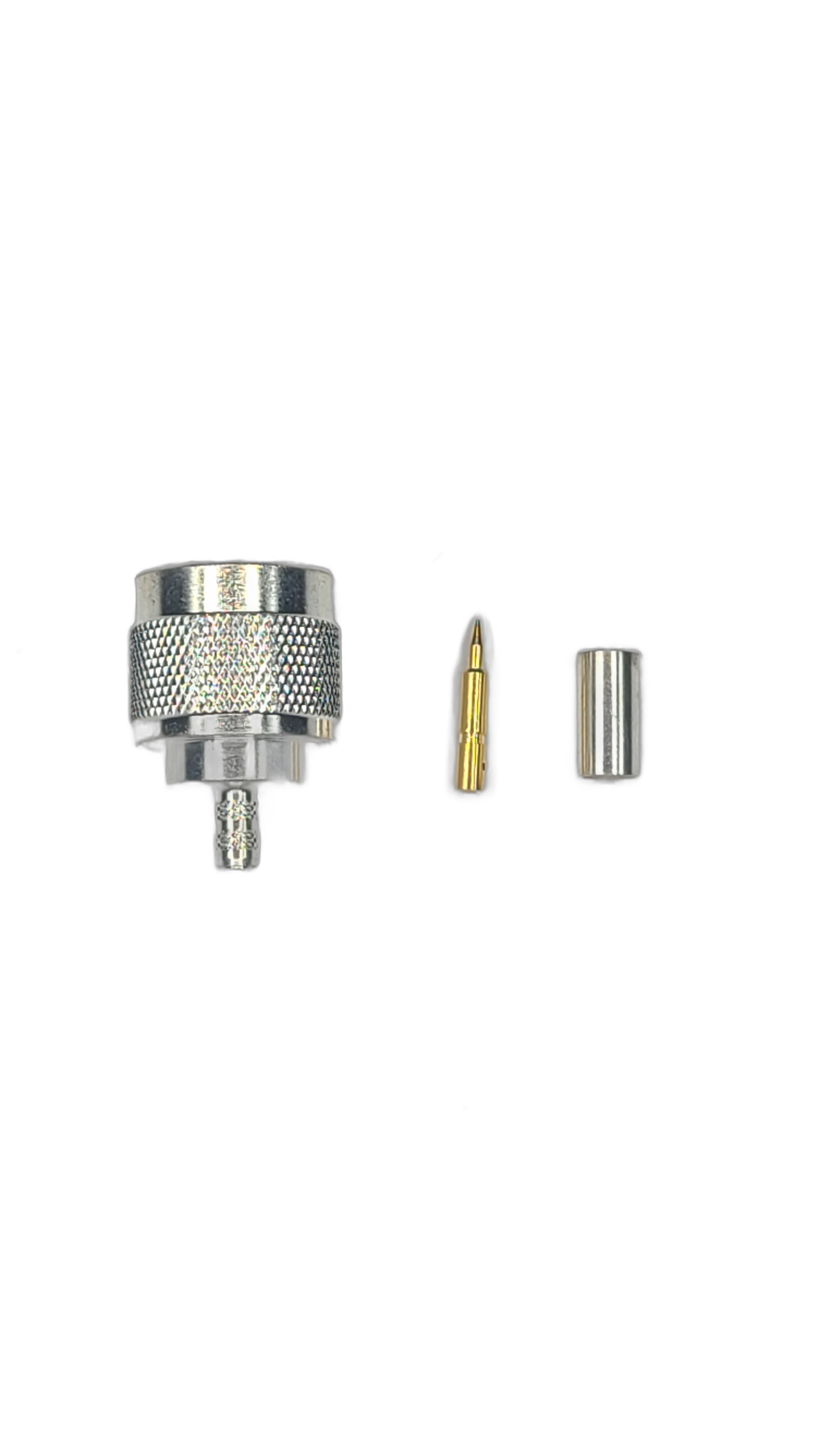 Low-Loss 195 - N-Type Male - Straight - Clamp Field Termination connector