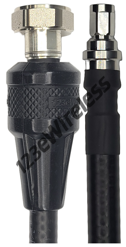 1/2" Flexible, 15 ft, 7/16 DIN Male Straight with EasyBoot to NEX10 Male Straight