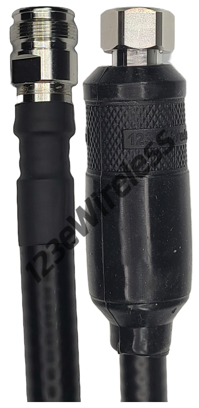 1/2" Flexible, 8 ft, 4.3-10 Female Straight to 4.3-10 Male Straight with EasyBoot