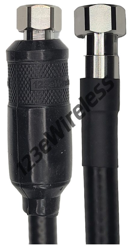 1/2" Flexible, 3 ft, 4.3-10 Male Straight with EasyBoot to 4.3-10 Male Straight