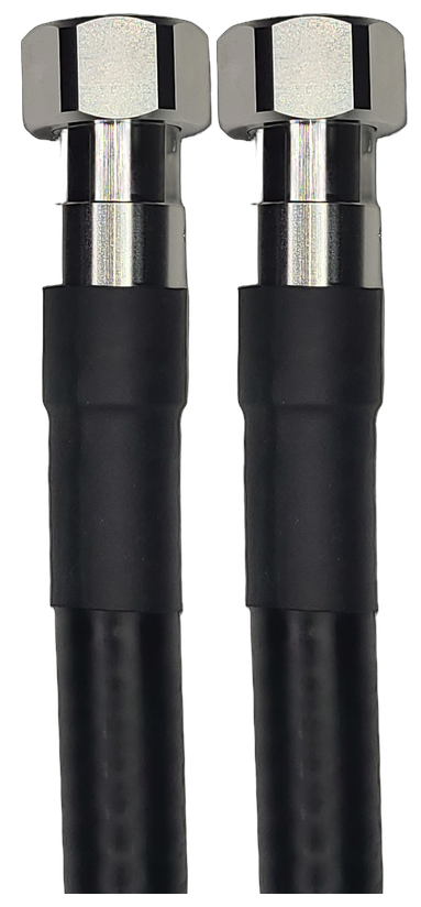 1/2" Flexible, 15 ft, 4.3-10 Male Straight to 4.3-10 Male Straight