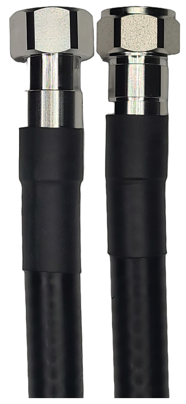1/2" Flexible, 6 ft, 4.3-10 Male Straight to 4.1-9.5 Mini-DIN Male Straight