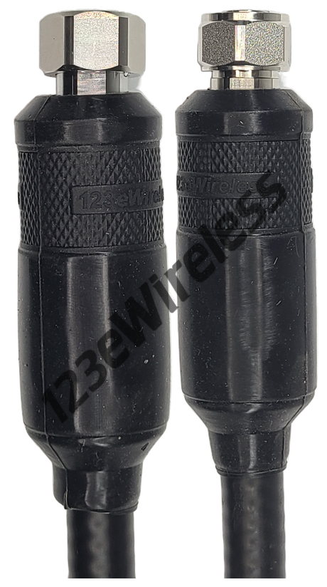 1/2" Flexible, 6 ft, 4.3-10 Male Straight with EasyBoot to 4.1-9.5 Mini-DIN Male Straight with EasyBoot
