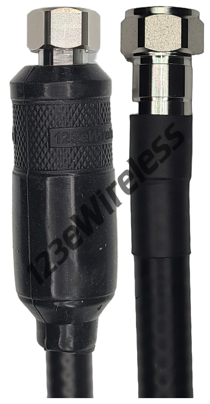 1/2" Flexible, 20 ft, 4.3-10 Male Straight with EasyBoot to 4.1-9.5 Mini-DIN Male Straight