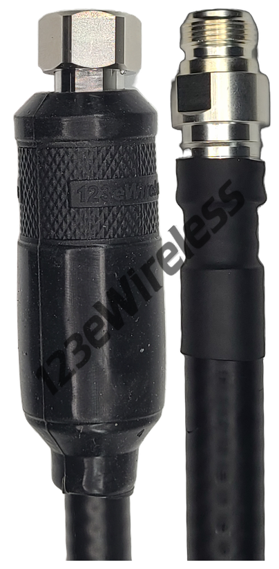 1/2" Flexible, 8 ft, 4.3-10 Male Straight with EasyBoot to N-Type Female Straight