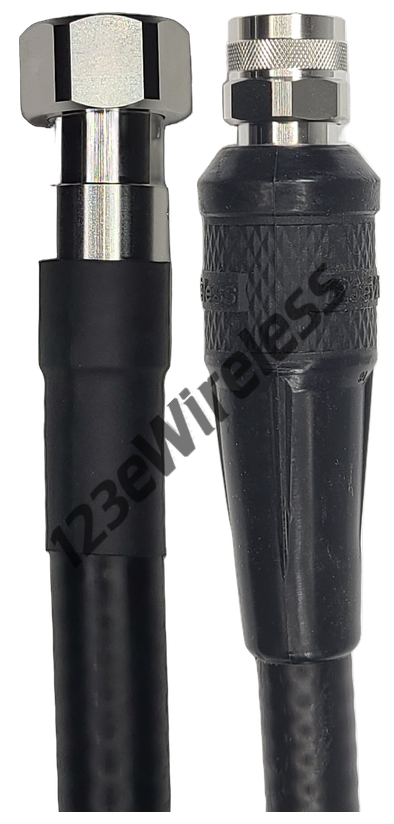 1/2" Flexible, 20 ft, 4.3-10 Male Straight to N-Type Male Straight with EasyBoot