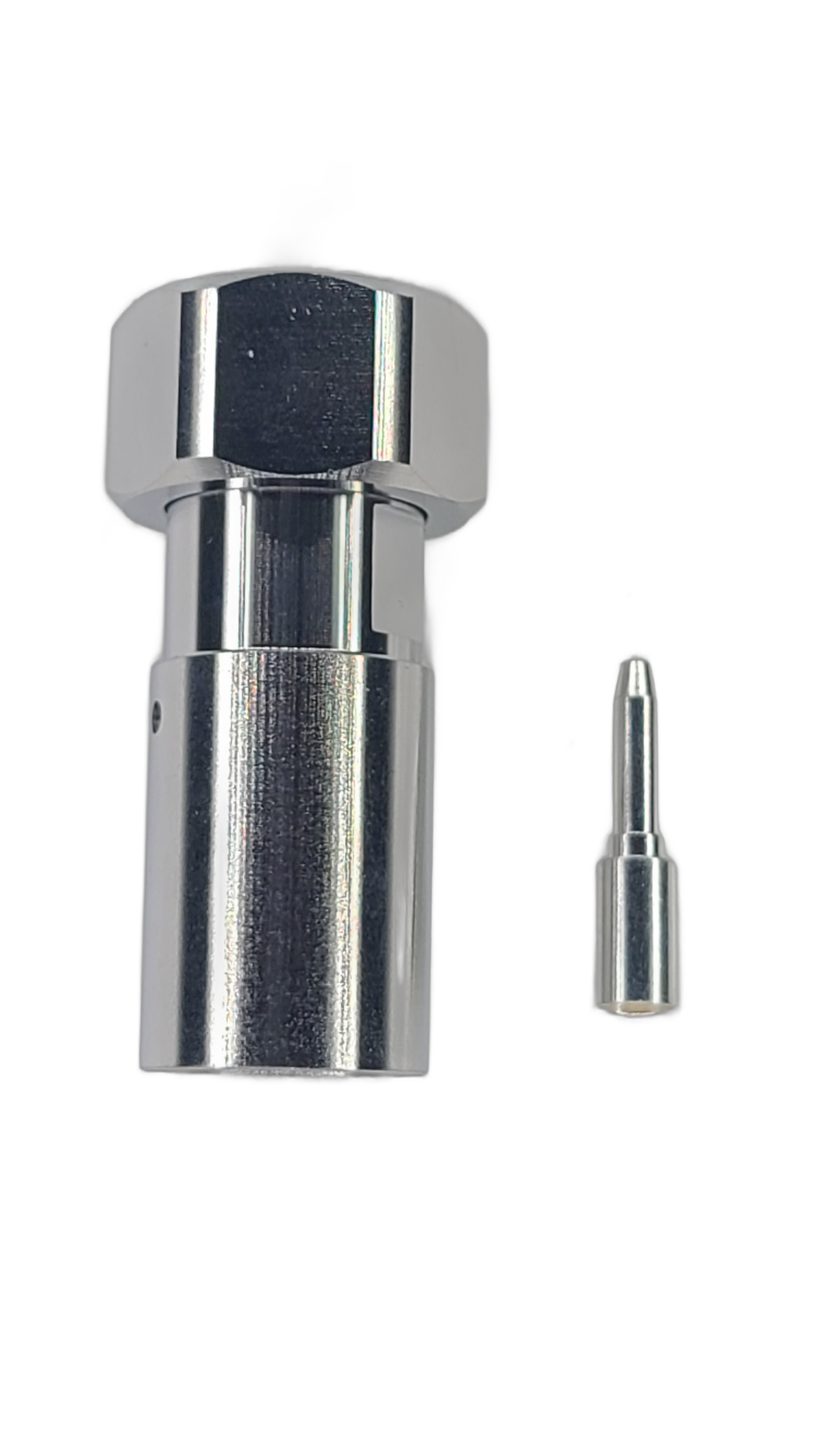 1/2" Flexible - 4.3-10 Male - Straight - Solder Center Crimp Outer connector