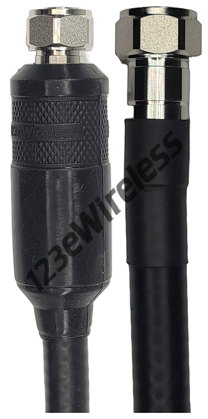 1/2" Flexible, 3 ft, 4.1-9.5 Mini-DIN Male Straight with EasyBoot to 4.1-9.5 Mini-DIN Male Straight