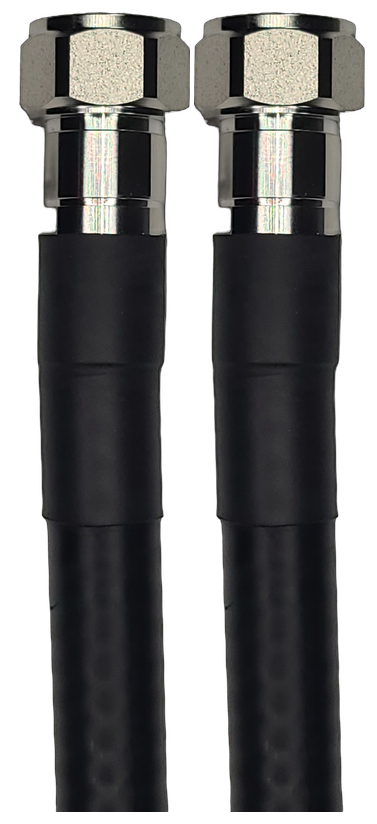 1/2" Flexible, 8 ft, 4.1-9.5 Mini-DIN Male Straight to 4.1-9.5 Mini-DIN Male Straight