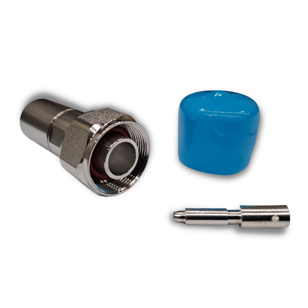 1/2" Flexible - 4.1-9.5 Mini-DIN Male - Straight - Solder Center Crimp Outer connector