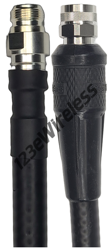 1/2" Flexible, 6 ft, N-Type Female Straight to N-Type Male Straight with EasyBoot